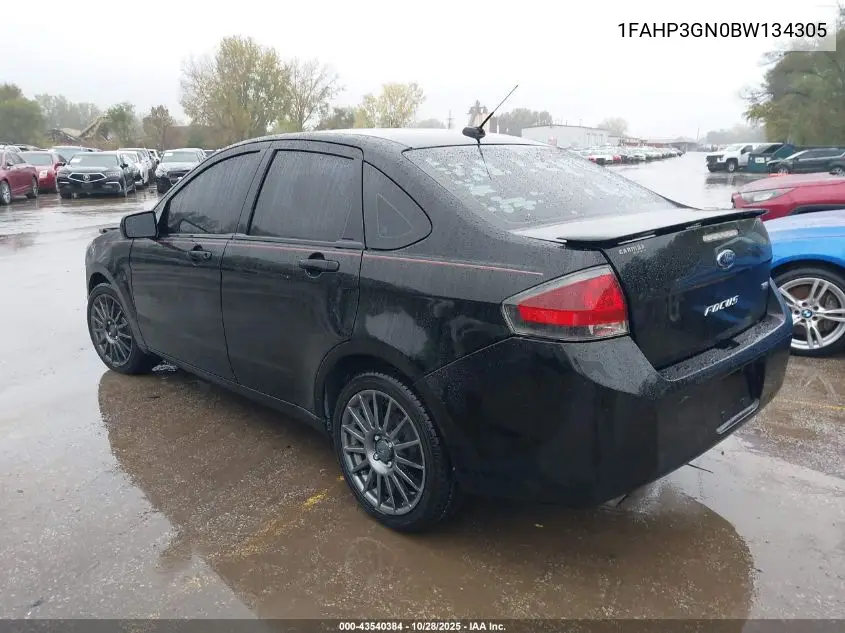 1FAHP3GN0BW134305 2011 Ford Focus Ses