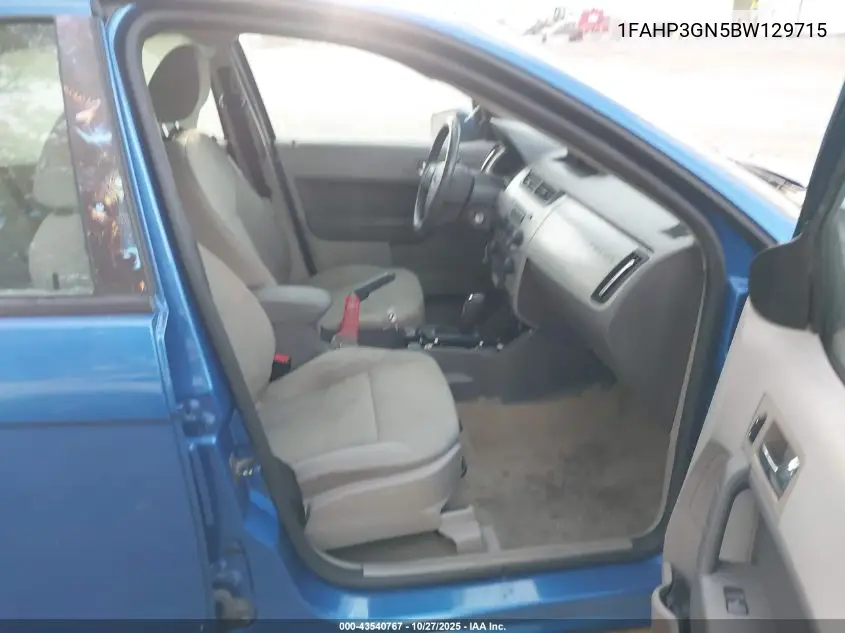 1FAHP3GN5BW129715 2011 Ford Focus Ses