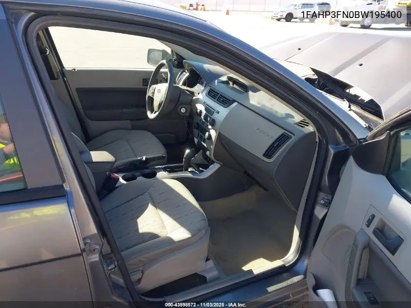 1FAHP3FN0BW195400 2011 Ford Focus Se