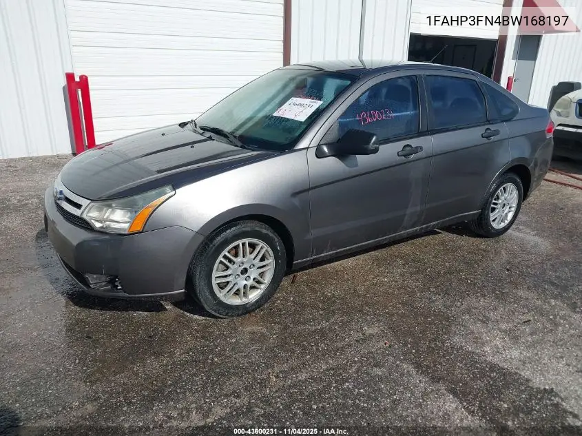 1FAHP3FN4BW168197 2011 Ford Focus Se