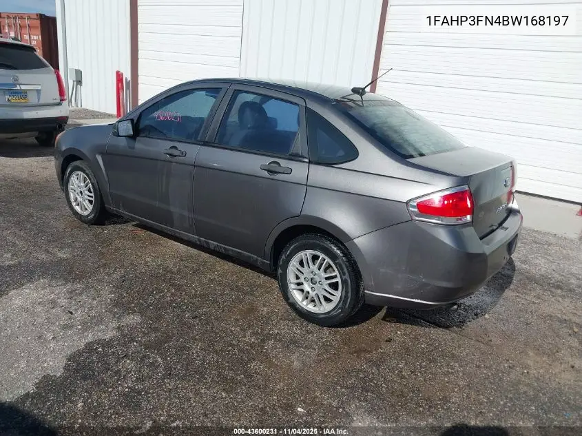 1FAHP3FN4BW168197 2011 Ford Focus Se