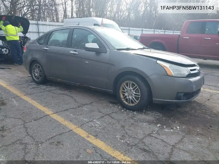 1FAHP3FN5BW131143 2011 Ford Focus Se