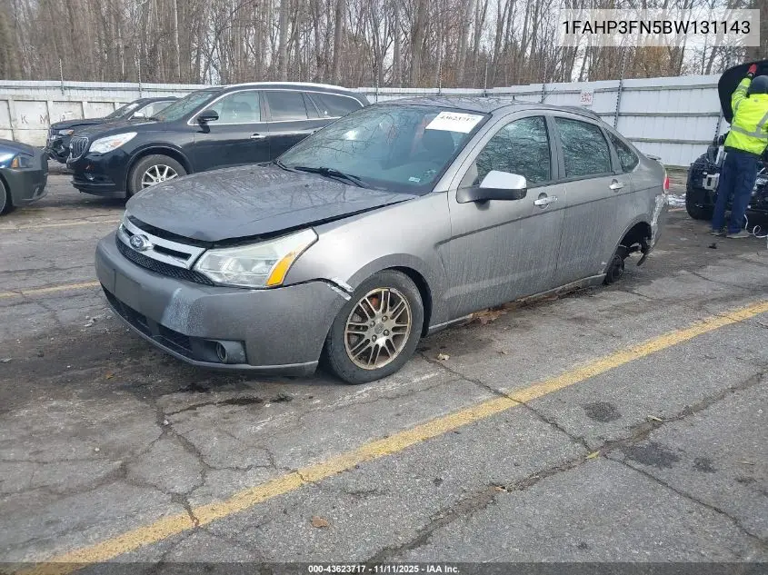 1FAHP3FN5BW131143 2011 Ford Focus Se