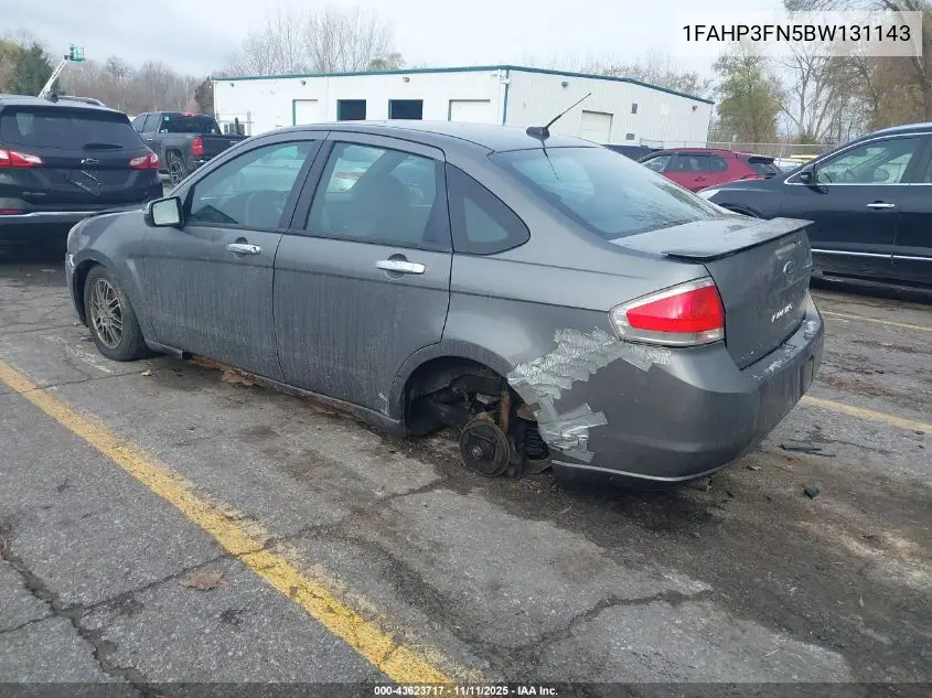1FAHP3FN5BW131143 2011 Ford Focus Se