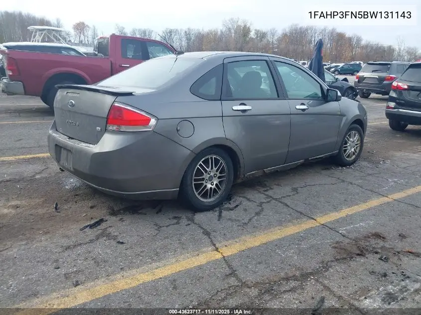 1FAHP3FN5BW131143 2011 Ford Focus Se