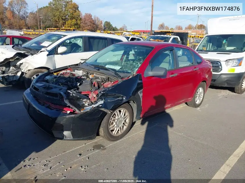 1FAHP3FNXBW174876 2011 Ford Focus Se