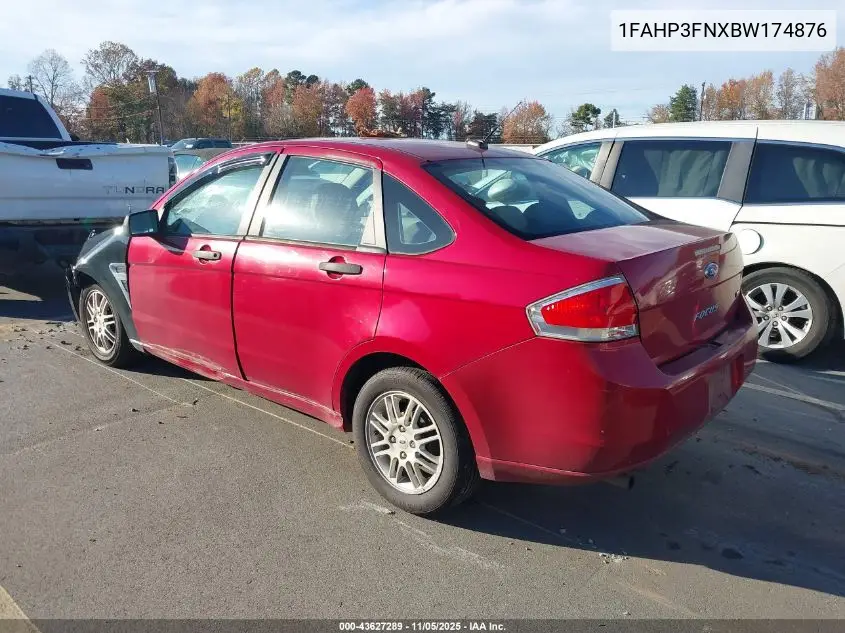1FAHP3FNXBW174876 2011 Ford Focus Se