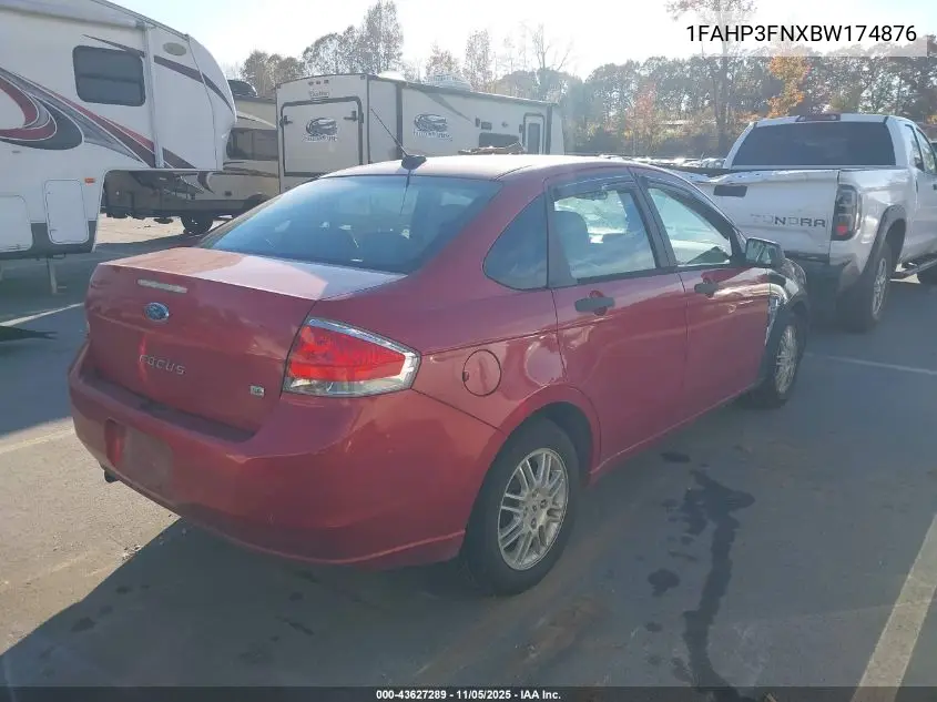 1FAHP3FNXBW174876 2011 Ford Focus Se