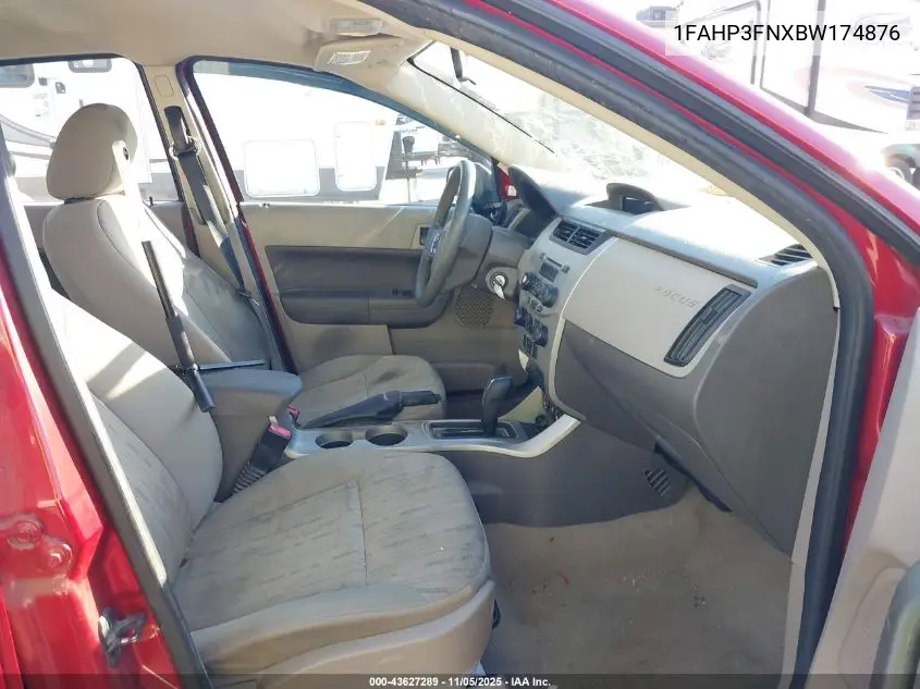 1FAHP3FNXBW174876 2011 Ford Focus Se