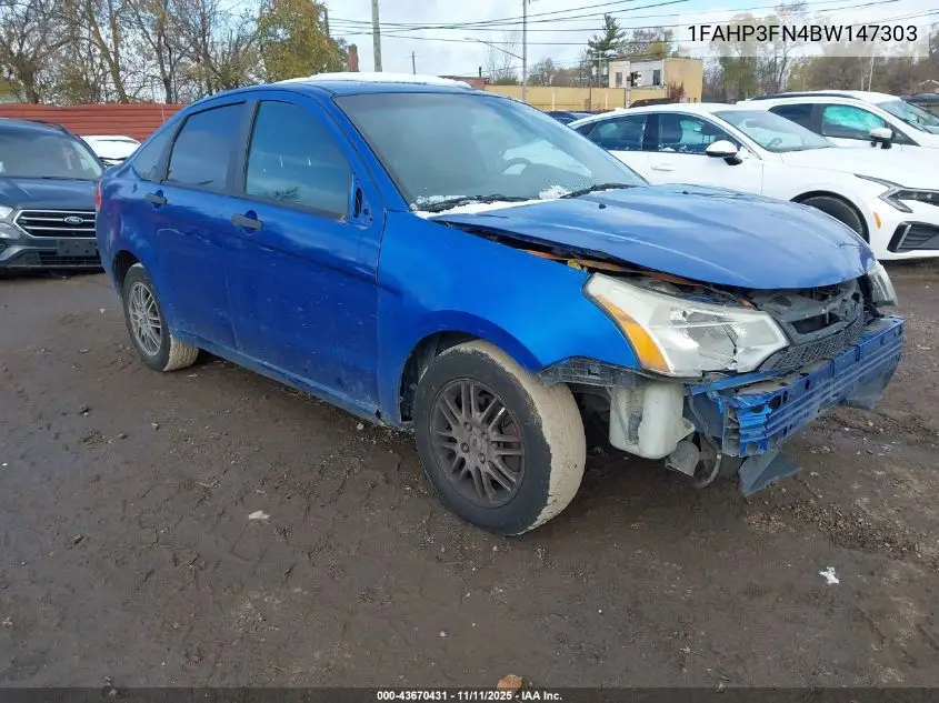 1FAHP3FN4BW147303 2011 Ford Focus Se