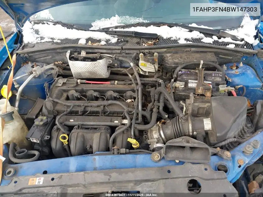 1FAHP3FN4BW147303 2011 Ford Focus Se