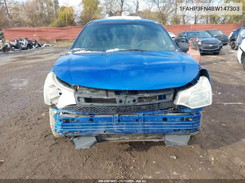 1FAHP3FN4BW147303 2011 Ford Focus Se