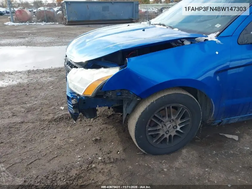1FAHP3FN4BW147303 2011 Ford Focus Se