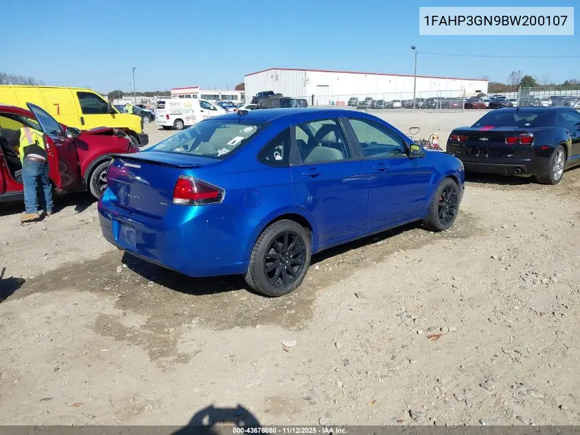 1FAHP3GN9BW200107 2011 Ford Focus Ses