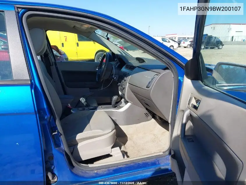 1FAHP3GN9BW200107 2011 Ford Focus Ses