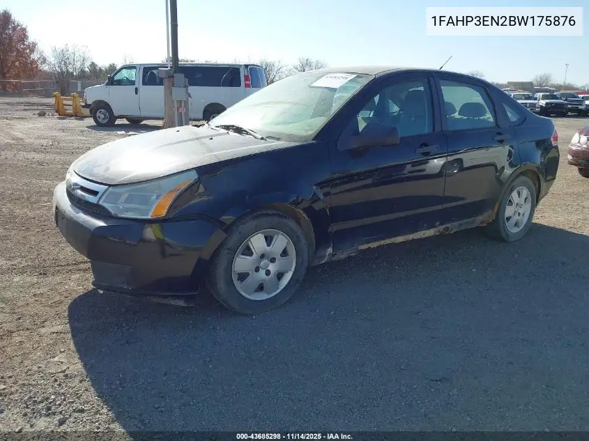 1FAHP3EN2BW175876 2011 Ford Focus S