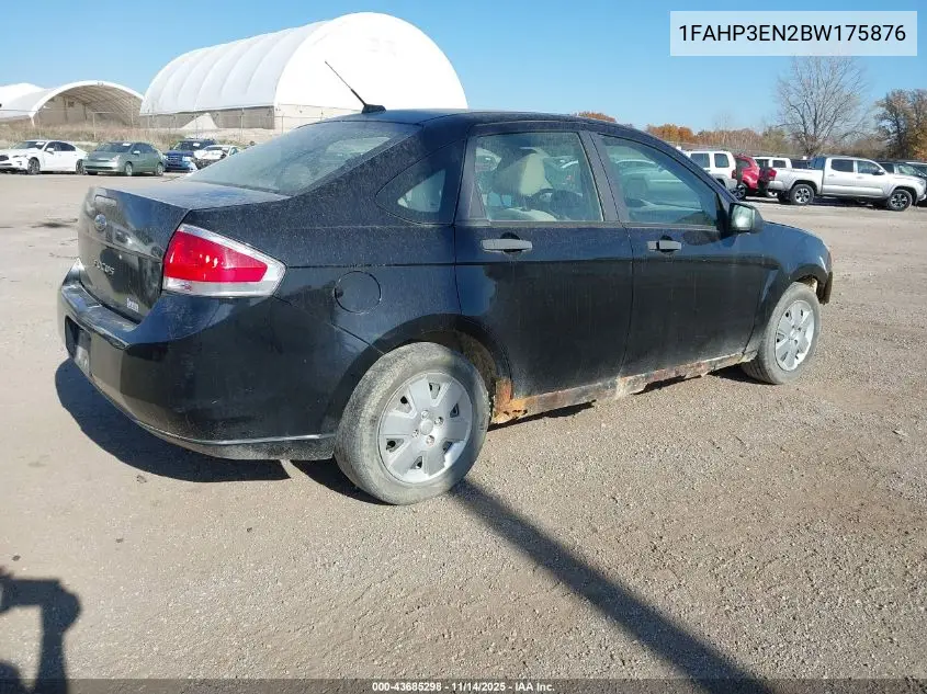 1FAHP3EN2BW175876 2011 Ford Focus S