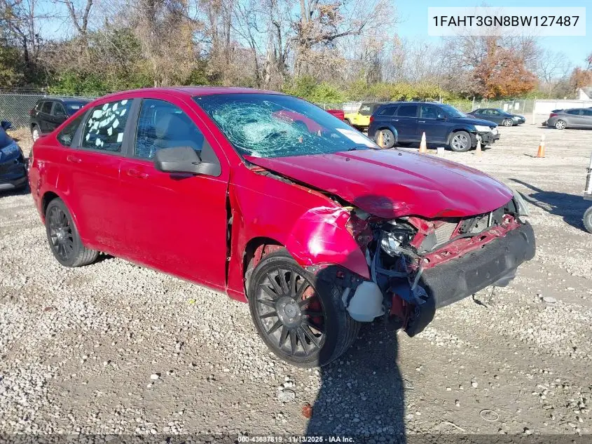 1FAHP3GN8BW127487 2011 Ford Focus Ses