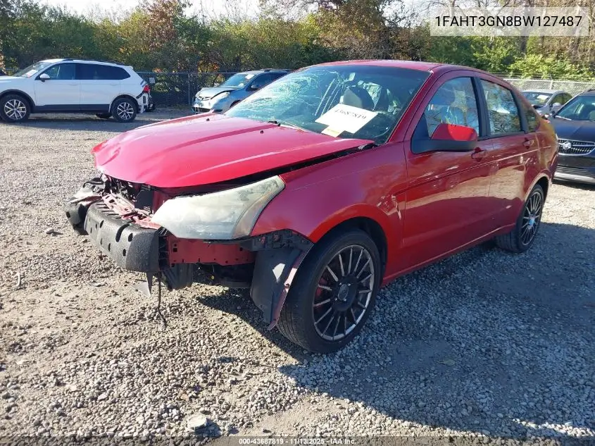 1FAHP3GN8BW127487 2011 Ford Focus Ses