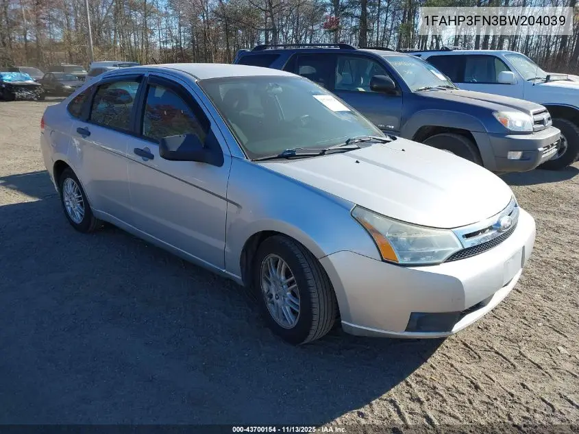 1FAHP3FN3BW204039 2011 Ford Focus Se