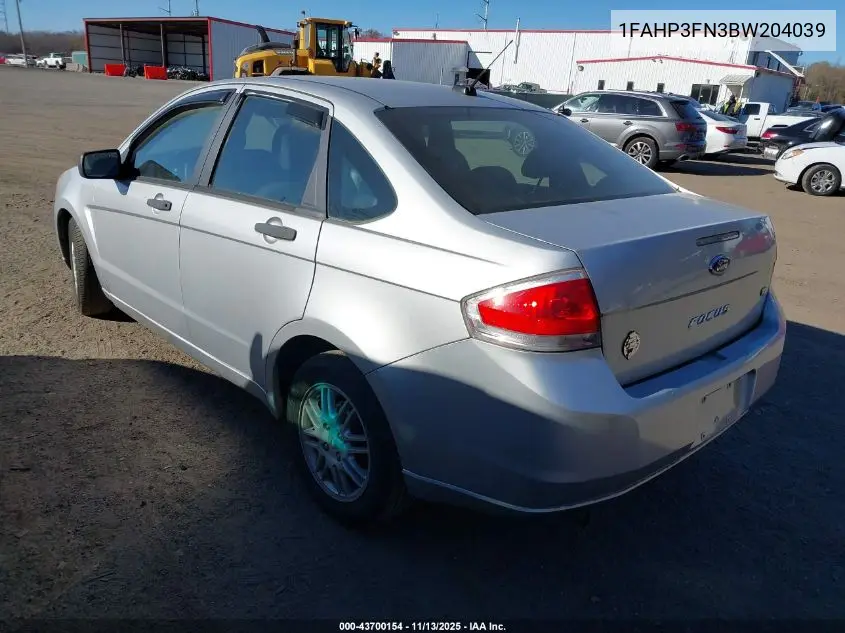 1FAHP3FN3BW204039 2011 Ford Focus Se