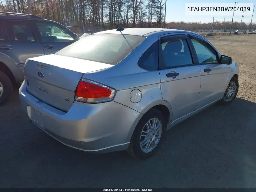 1FAHP3FN3BW204039 2011 Ford Focus Se