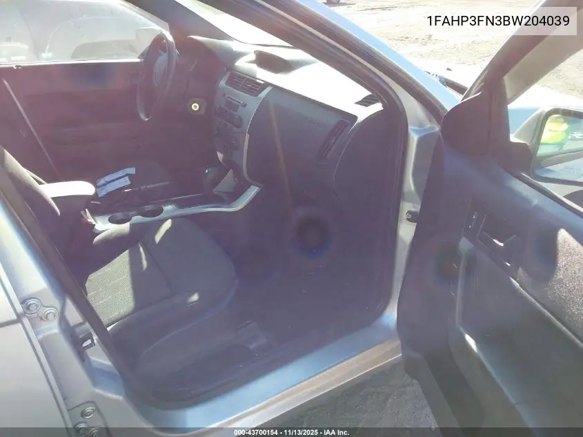 1FAHP3FN3BW204039 2011 Ford Focus Se