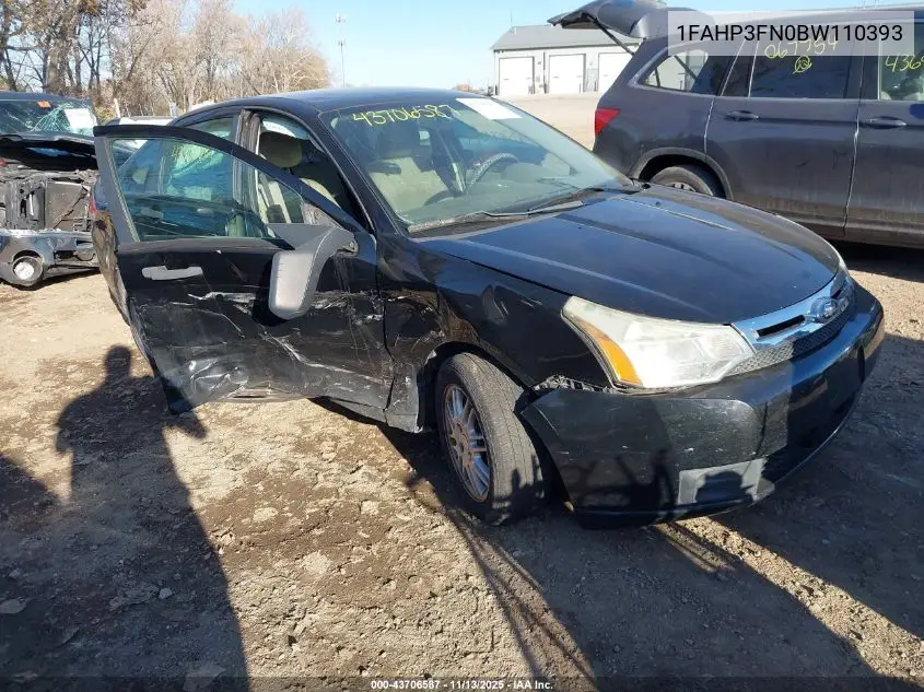 1FAHP3FN0BW110393 2011 Ford Focus Se