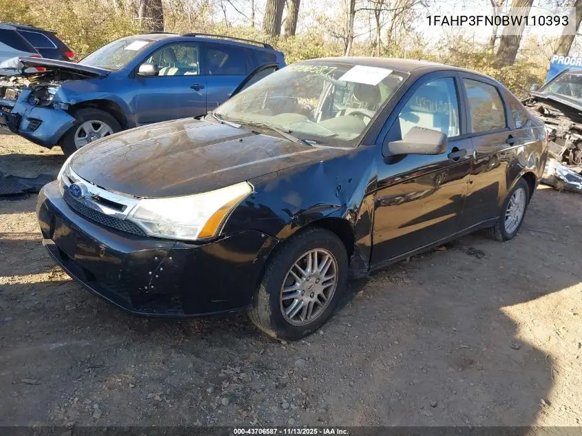 1FAHP3FN0BW110393 2011 Ford Focus Se