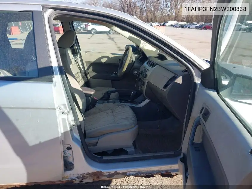 1FAHP3FN2BW200838 2011 Ford Focus Se
