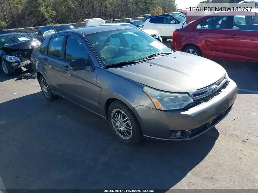 1FAHP3FN4BW183797 2011 Ford Focus Se