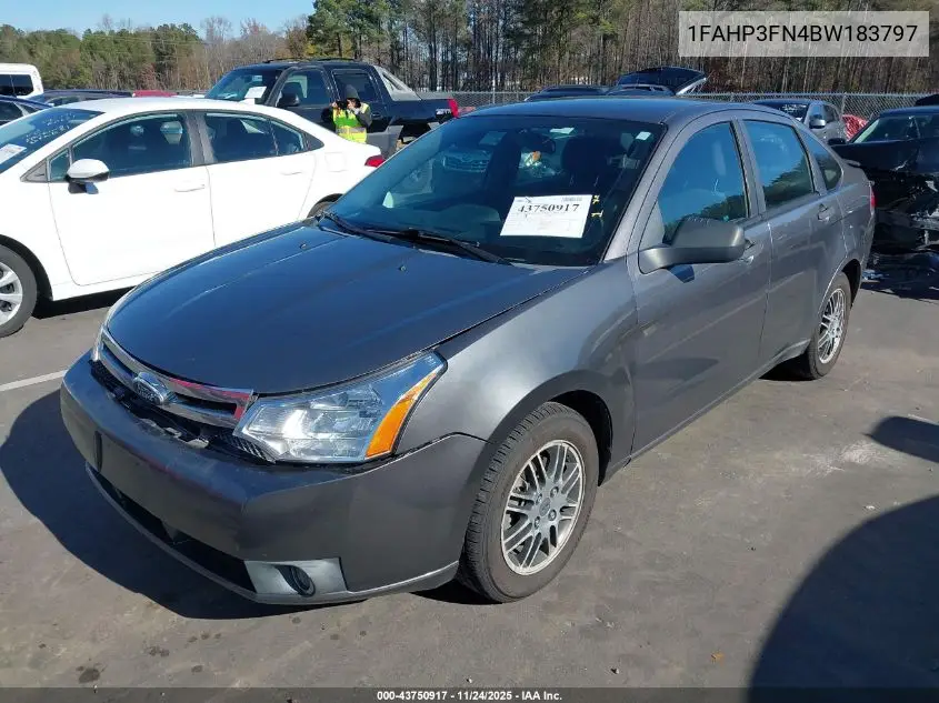 1FAHP3FN4BW183797 2011 Ford Focus Se