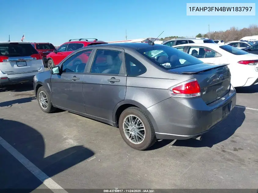 1FAHP3FN4BW183797 2011 Ford Focus Se