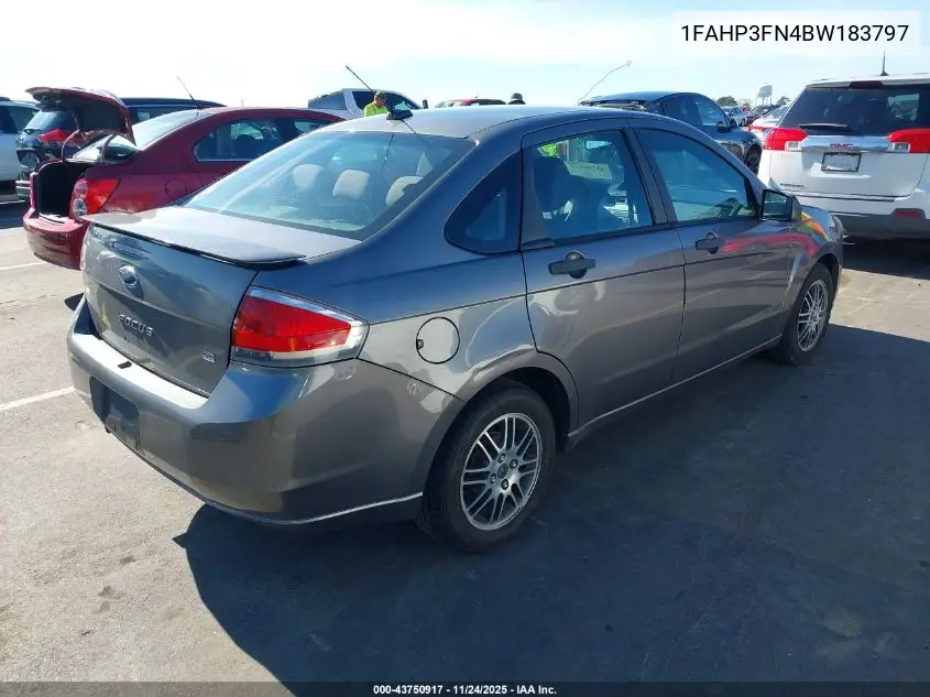 1FAHP3FN4BW183797 2011 Ford Focus Se