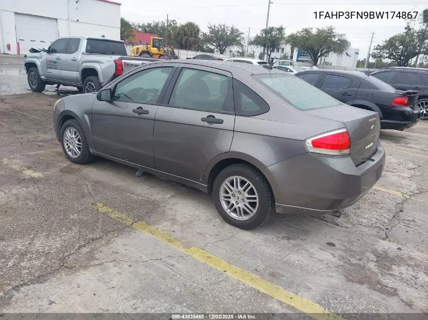 1FAHP3FN9BW174867 2011 Ford Focus Se