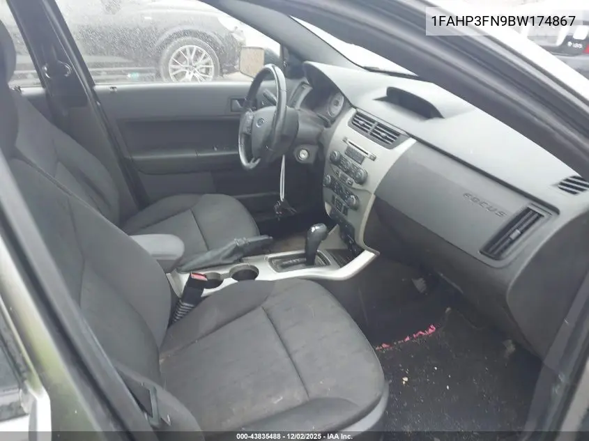1FAHP3FN9BW174867 2011 Ford Focus Se