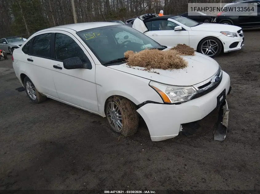1FAHP3FN6BW133564 2011 Ford Focus Se