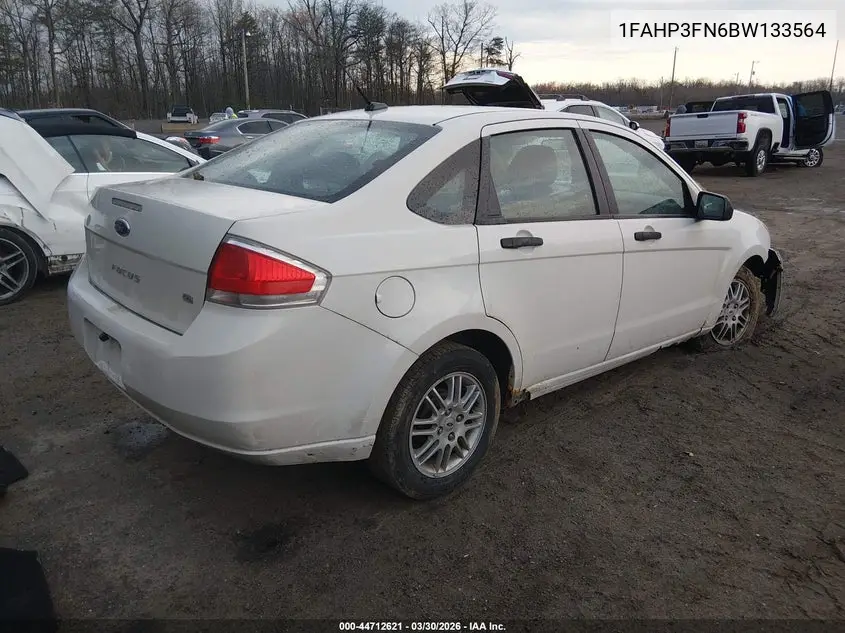 1FAHP3FN6BW133564 2011 Ford Focus Se