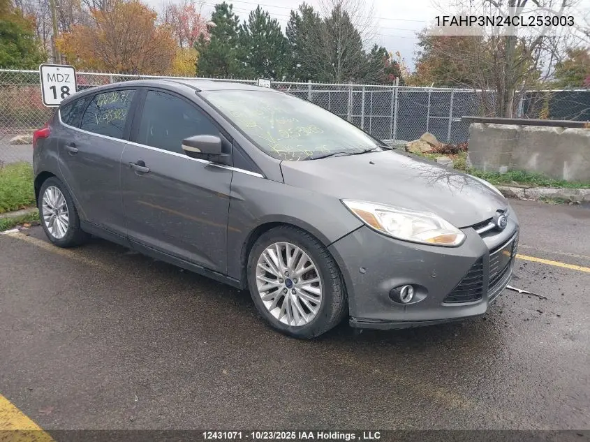 1FAHP3N24CL253003 2012 Ford Focus