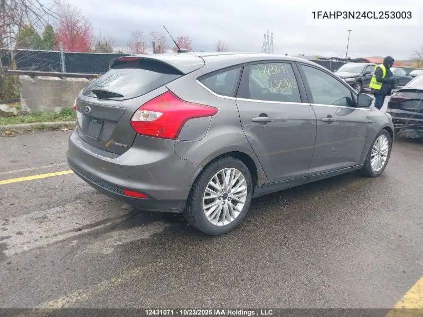 1FAHP3N24CL253003 2012 Ford Focus