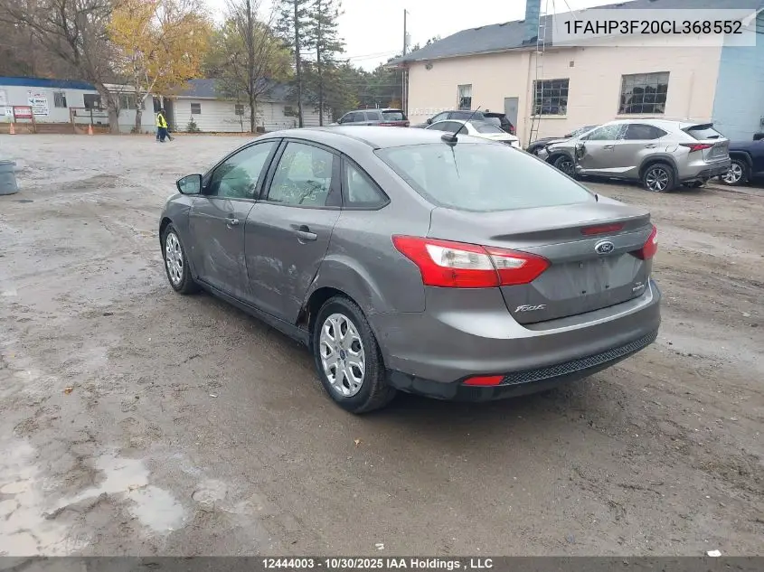 1FAHP3F20CL368552 2012 Ford Focus Se