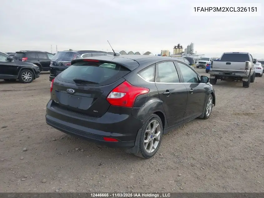 1FAHP3M2XCL326151 2012 Ford Focus Sel