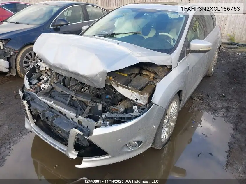 1FAHP3N2XCL186763 2012 Ford Focus Titanium