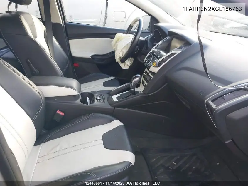 1FAHP3N2XCL186763 2012 Ford Focus Titanium