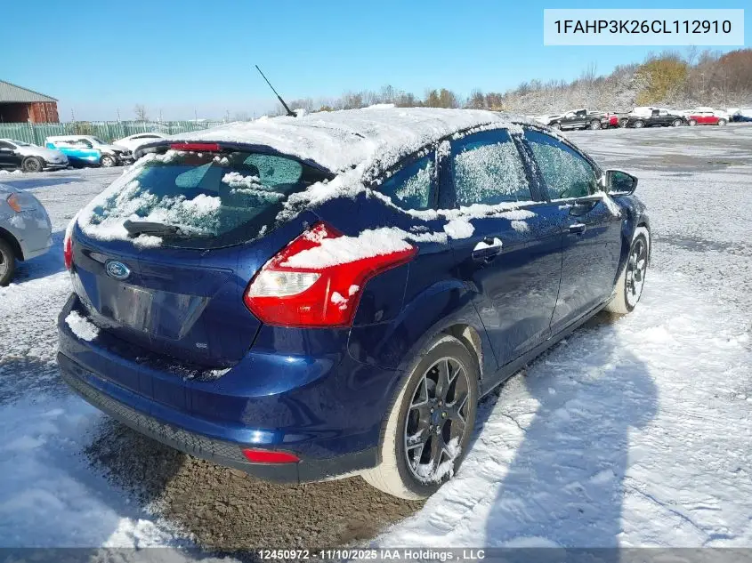 1FAHP3K26CL112910 2012 Ford Focus Se