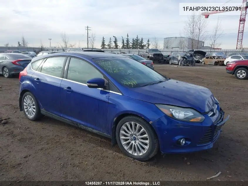 1FAHP3N23CL350791 2012 Ford Focus Titanium