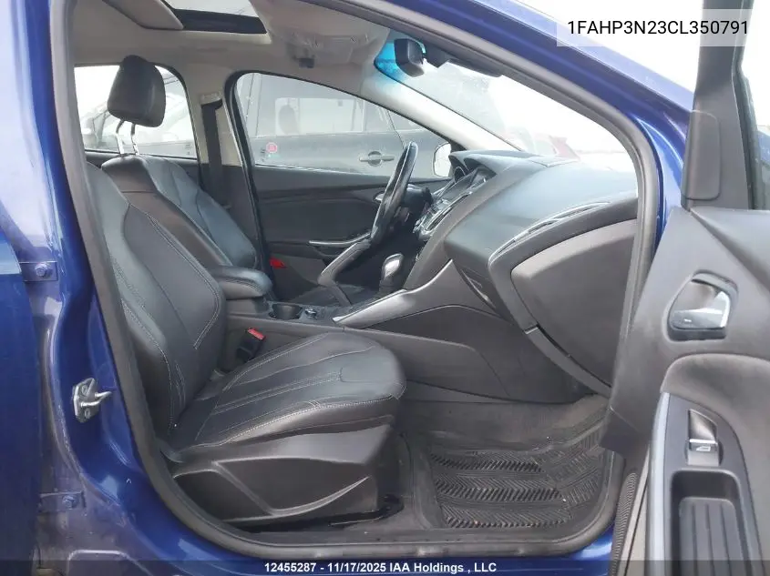 1FAHP3N23CL350791 2012 Ford Focus Titanium