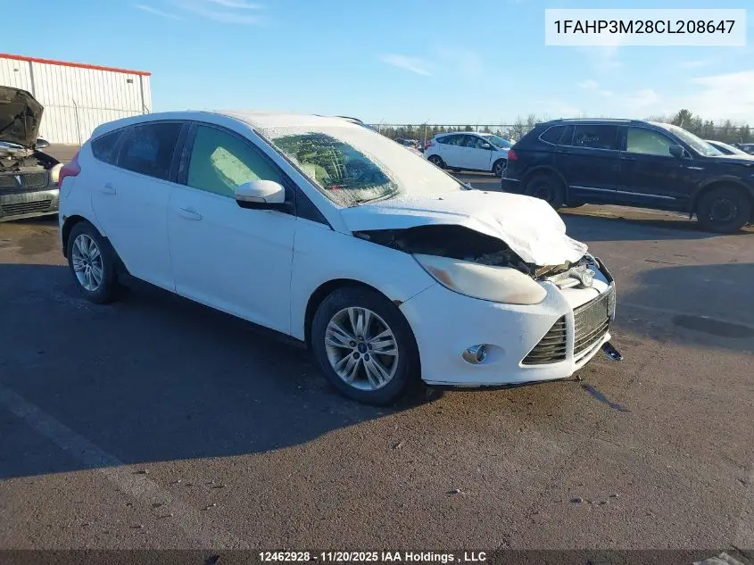1FAHP3M28CL208647 2012 Ford Focus Sel
