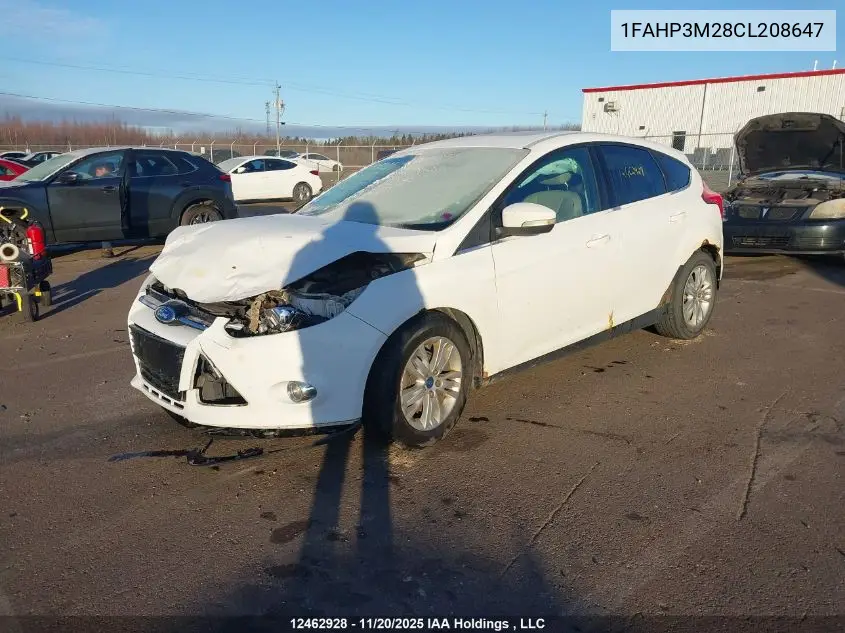 1FAHP3M28CL208647 2012 Ford Focus Sel
