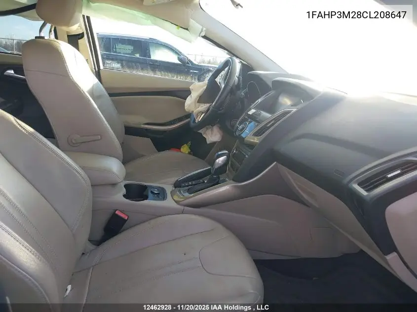 1FAHP3M28CL208647 2012 Ford Focus Sel